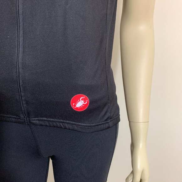 Castelli made in Europe Polyester Logo Full Zip Front Lightweight Quick dry - M - Picture 5 of 11
